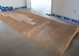 Pokládka dřevěné podlahy s Bonou, díl 3: Instalace dřevěné podlahy