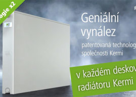 Geniální vynález x2: Patentovaná technologie x2 společnosti Kermi v každém deskovém radiátoru Kermi