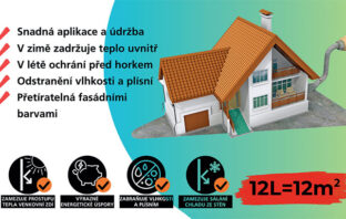 Thermiseal Exteriér: chytrá termoizolační stěrka